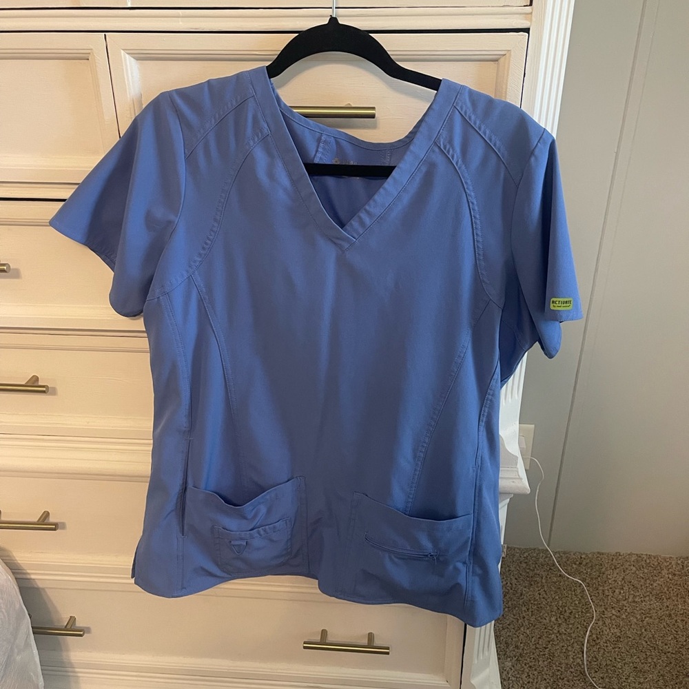 Med Couture Blue Relaxed Boxy Short Sleeve Tee